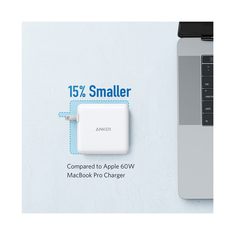Powerport Atom Iii 2 Ports Wall Charger With Iq 3.0 - White 